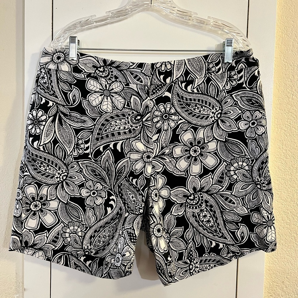 Talbots Floral Women Shorts Size 14